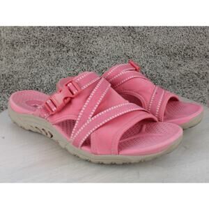 Skechers Reggae Perfect Planning Outdoor Slide Sandals Womens 10 Utility Pink
